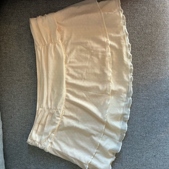 NWT Edikted Oceana Cream Mini Skirt with Slit Y2K Coquette Minimal Extra Large - Picture 7 of 9